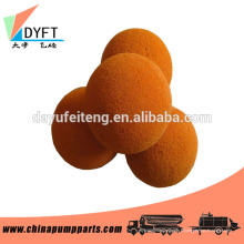 Concrete pumps cleaning sponge ball to clean concrete pump pipe